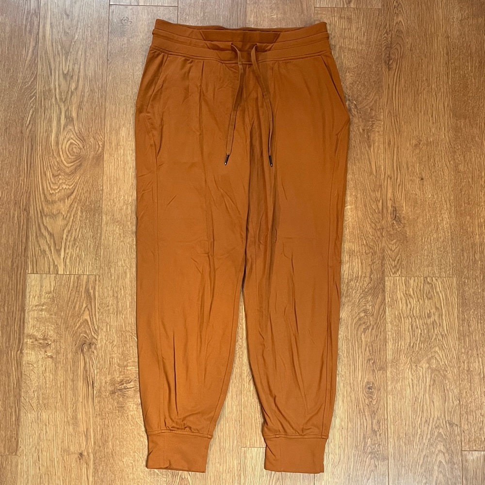 Lululemon Rust Orange Joggers with Drawstring Size 10